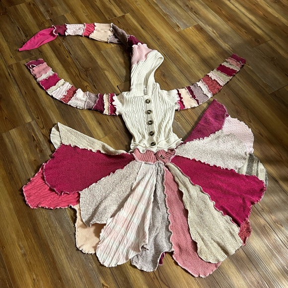 Upcycled Handmade Sweater Coat - Picture 3 of 15